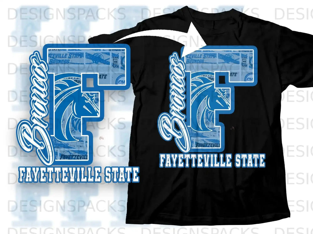 Fayetteville State Broncos Large F Logo T-Shirt