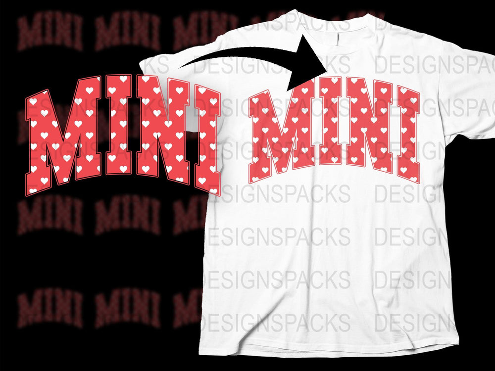 Red and White Polka Dot 'MINE' Text Graphic T-Shirt, Cute Valentine's Day Tee, Unisex Fashion Shirt