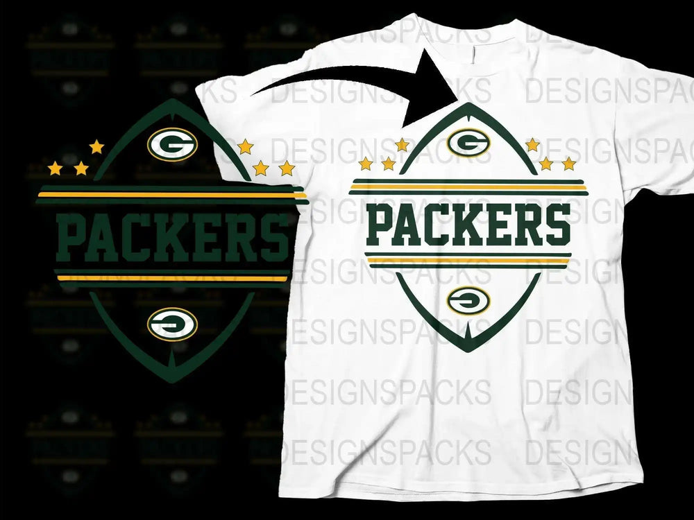 Green Bay Packers Inspired T-Shirt, Sports Fan Gift, Football Team Logo Graphic Tee, Unisex Clothing
