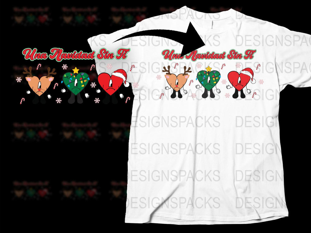 Festive Christmas T-Shirt, Cute Cactus Design, Holiday Shirt, Unisex Adult Clothing, Gift Idea