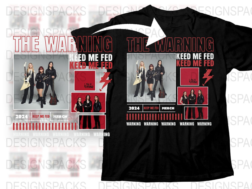 The Warning Band 2024 Tour Merch T-Shirt, Keep Me Fed Song Graphic Tee, Music Fan Apparel