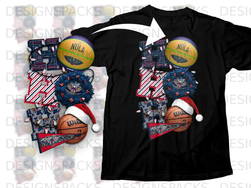 NOLA Ho Ho Ho New Orleans Themed Holiday Shirt