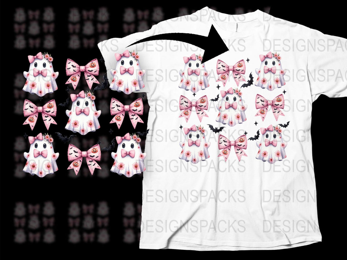 Cute Pink Bow Cat T-Shirt, Kawaii Kitty Graphic Tee, Women's Casual Fashion Top, Unique Animal Design Shirt, Gift for Cat Lovers