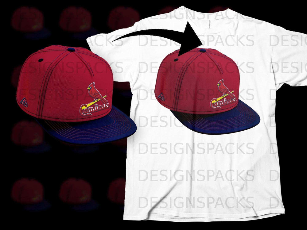 Cardinals Cap Graphic White T-Shirt Fashion Apparel