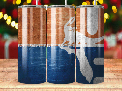 Tumbler with Florida Gators logo and 