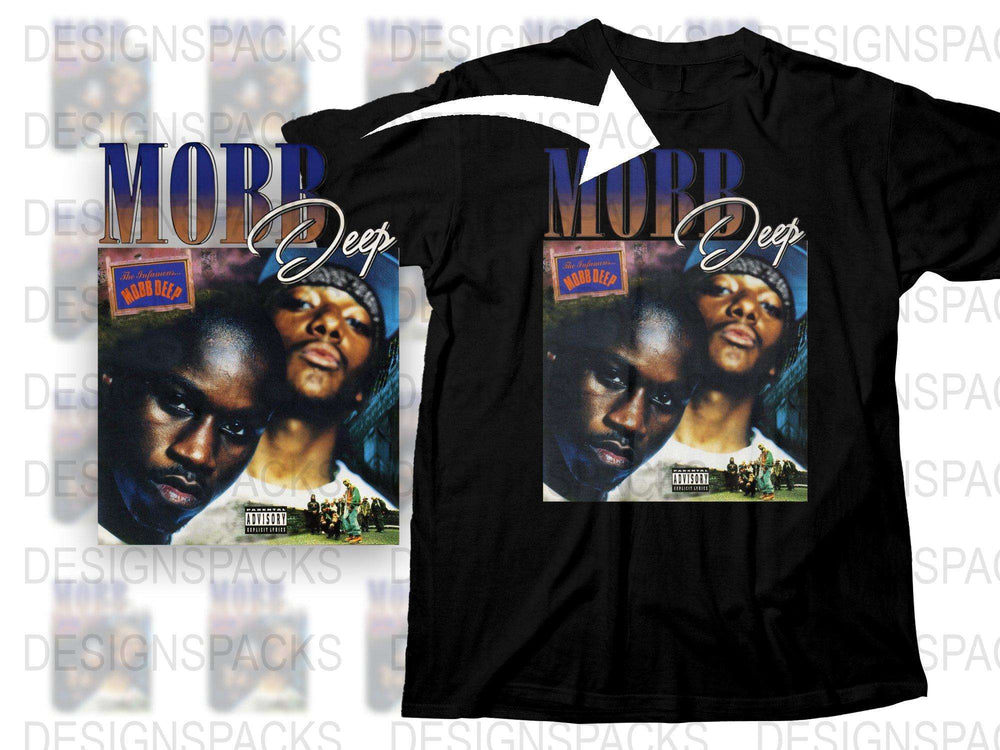 Vintage Mobb Deep T-Shirt, Hip Hop Tee, Classic Rap Album Cover Design, Music Fan Apparel