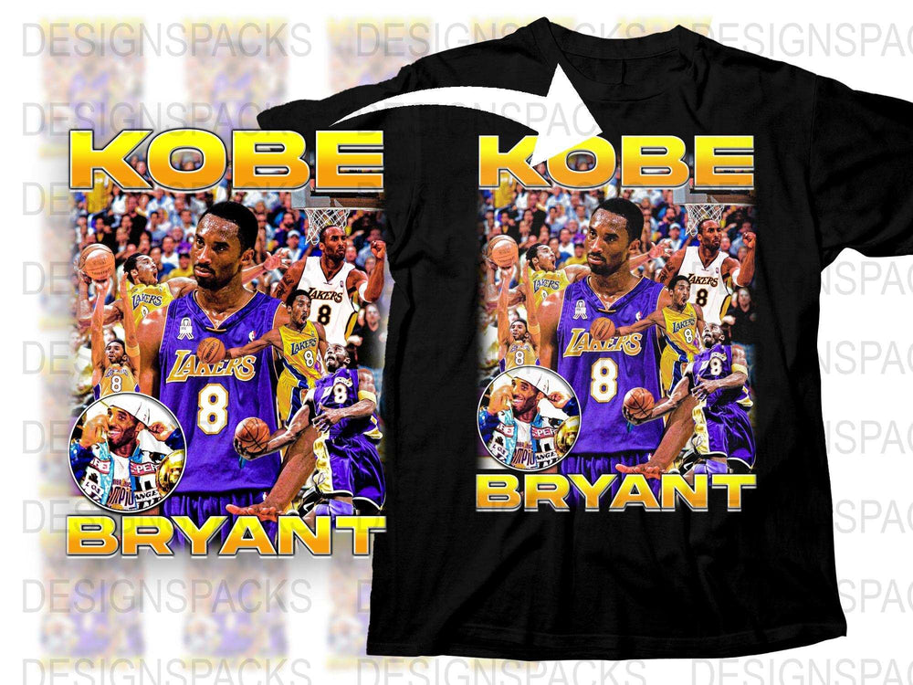Kobe Bryant Graphic T-Shirt, Lakers Legend Memorabilia, Basketball Fan Gift, Vintage Sports Tee, Collectible Athletic Apparel