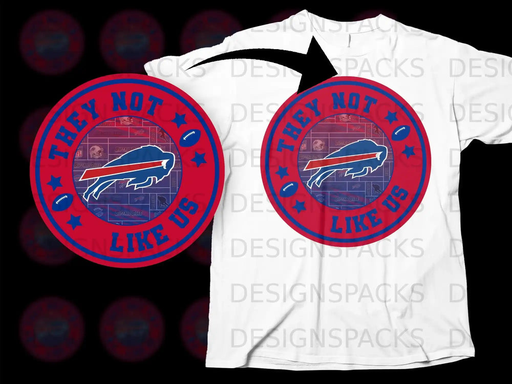 They Not Like Us Football Fan Graphic T-Shirt