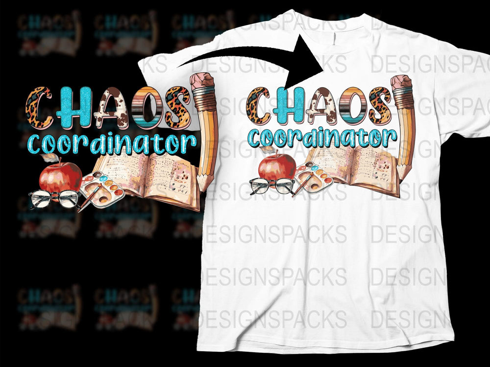 Chaos Coordinator T-Shirt, Funny Teacher Shirt, School Organizer Tee, Gift for Teachers, Unisex Graphic T-Shirt Design
