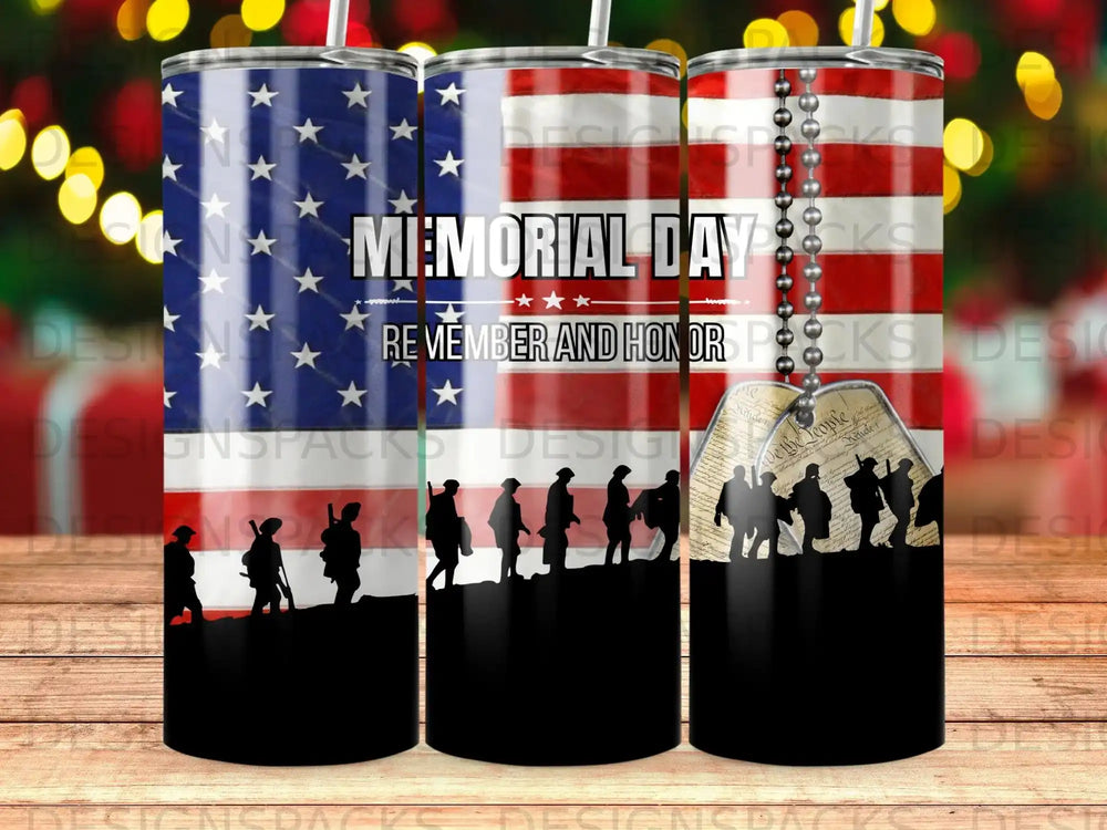 Memorial Day American Flag Soldiers Remember and Honor product type