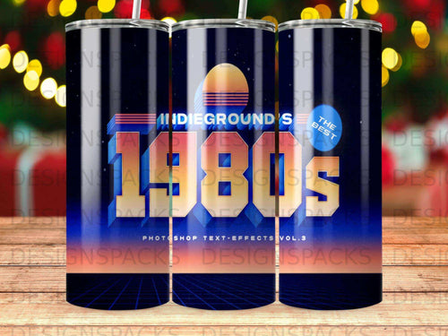 1980s Photoshop text effects volume 3 by Indieground's.