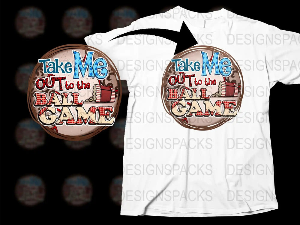 Take Me Out to the Ball Game T-Shirt, Vintage Baseball Graphic Tee, Unisex Sports Shirt
