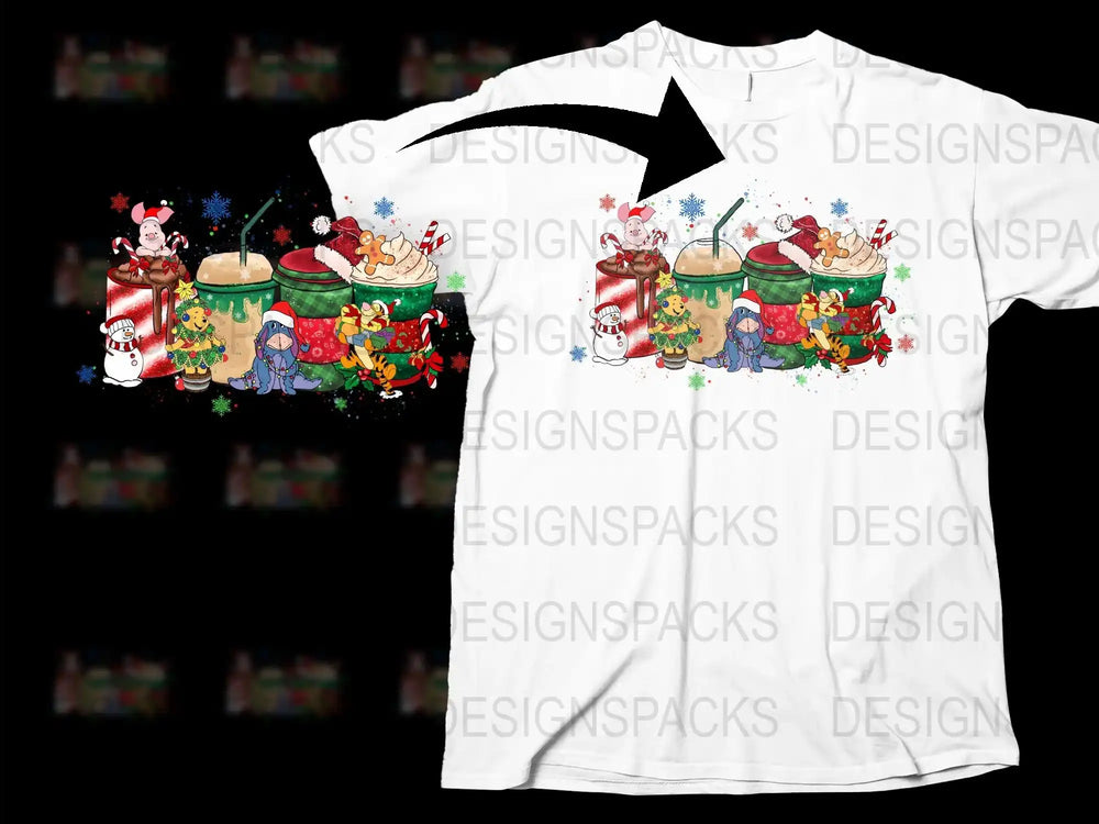 Festive Christmas T-Shirt with Santa and Elves, Holiday Gift, Family Matching Tees, Colorful Xmas Apparel