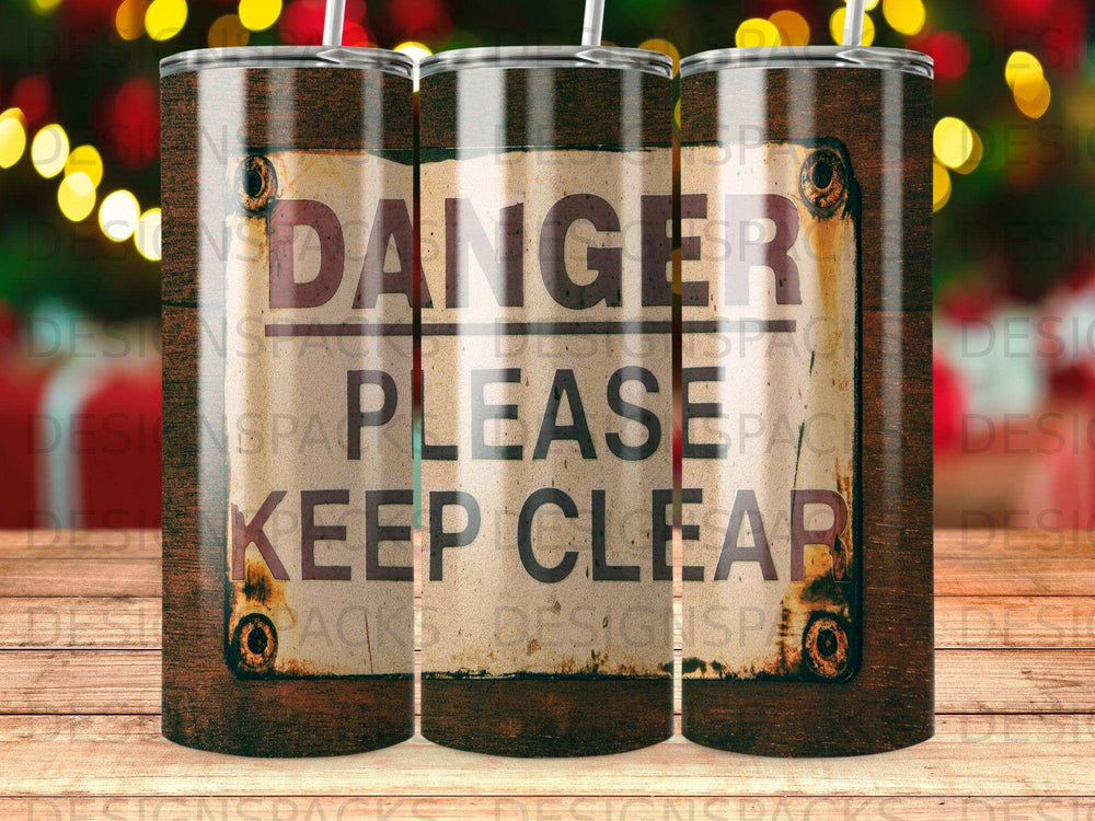 Danger Please Keep Clear Sign Design Product product type