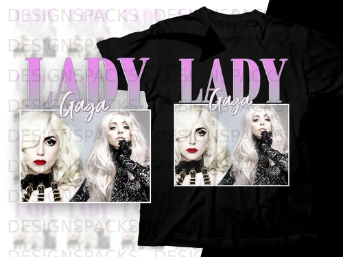 Lady Gaga shirt with album art featuring her face and 