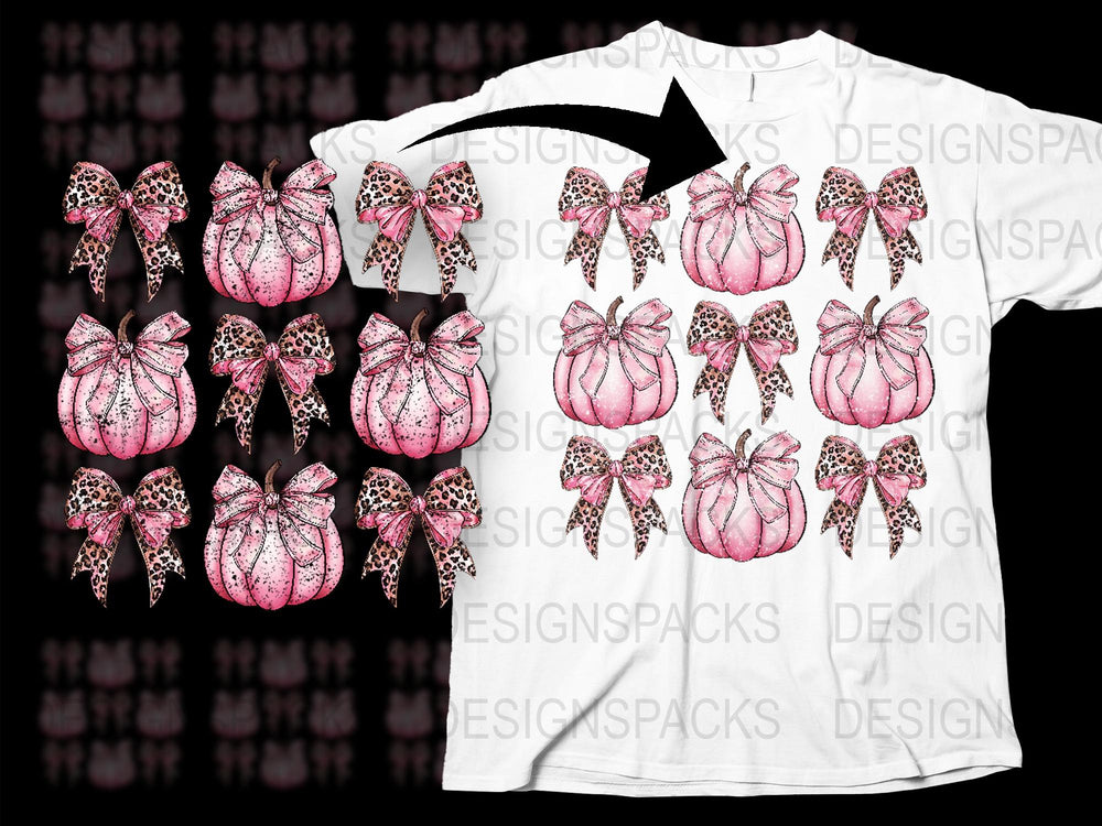 Pink Christmas Ornament T-Shirt, Leopard Bow Graphic Tee, Festive Holiday Casual Wear