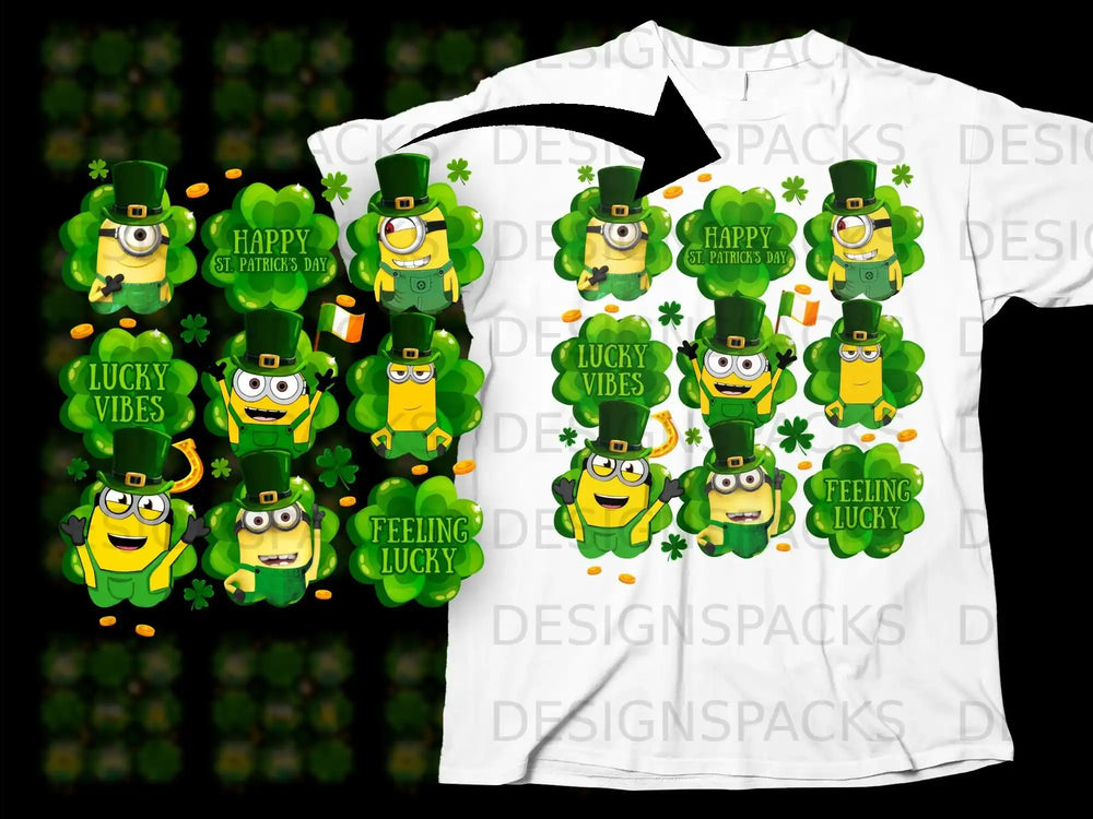Happy St Patricks Day Lucky Vibes Feeling Lucky product type