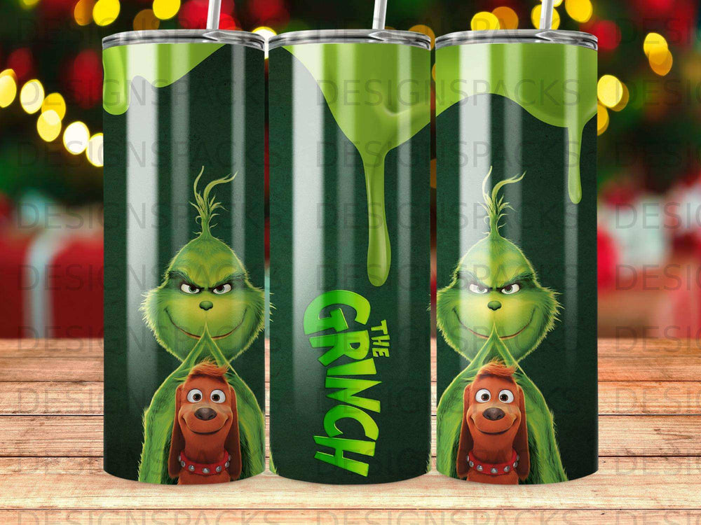The Grinch Max Green Drip Holiday Drinkware Tumbler product type