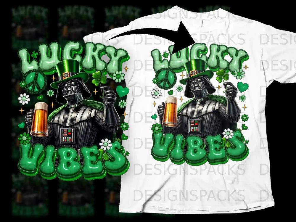 Lucky Vibes Darth Vader Leprechaun Shamrock Beer product type
