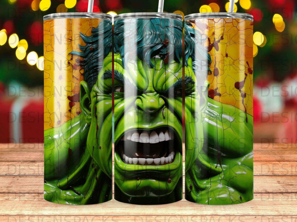 The Hulk roaring with blood splatters on a textured background.