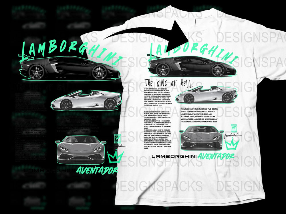 Lamborghini Aventador T-Shirt, Sports Car Graphic Tee, Automotive Enthusiast Apparel, Gift for Car Lovers, Racing Shirt Design