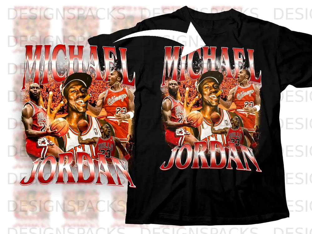 Michael Jordan Basketball Graphic Tee Shirt