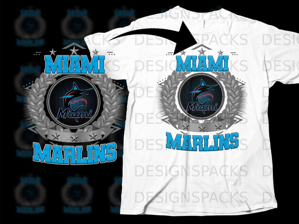 Miami Marlins Graphic Tee with Stylish Design Shirt