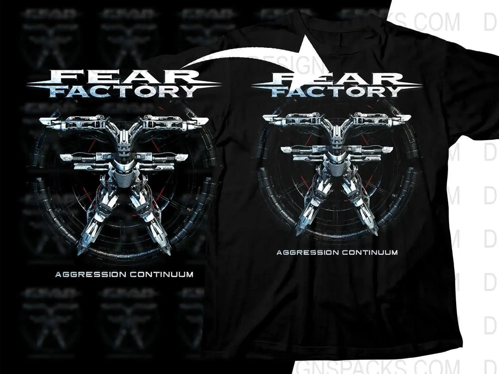 Fear Factory Aggression Continuum Rock Png Halftone Digital Download