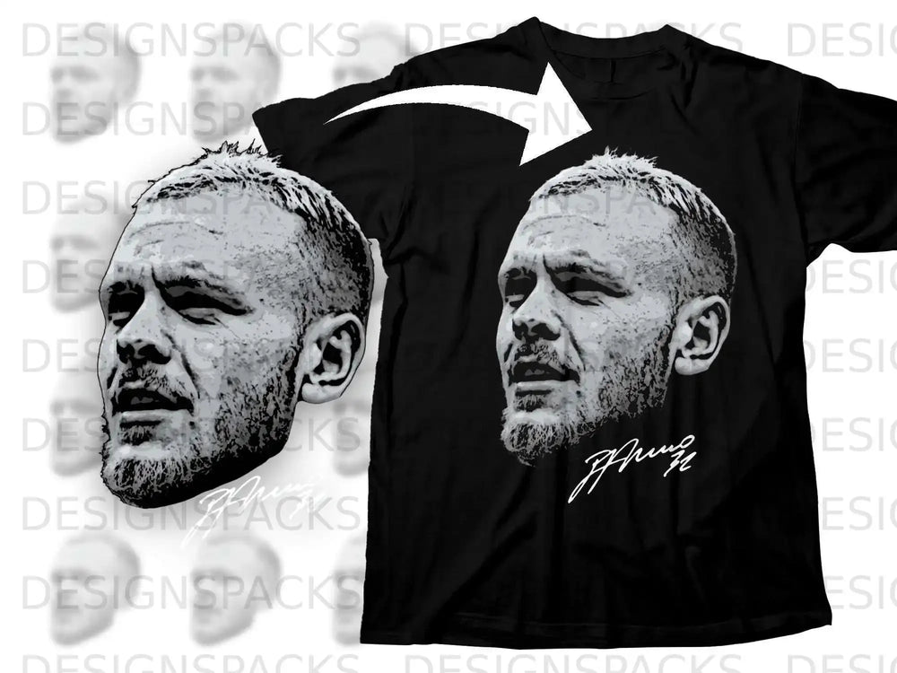 Iconic Detailed Face Artwork Graphic Shirt