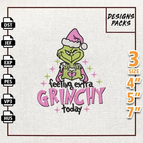 Feeling Extra Greenchy Today Embroidery Design