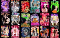 Load image into Gallery viewer, 39 Female Pop Stars Designs Bundle PNG
