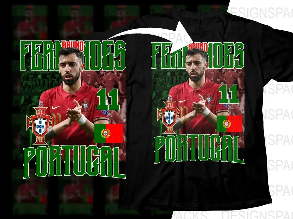 Fernandes Portugal Soccer Soccer Png Digital Download with Emblem Design