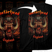 Ferocious Motörhead England Rock Cotton Tee Png Halftone Digital Download
