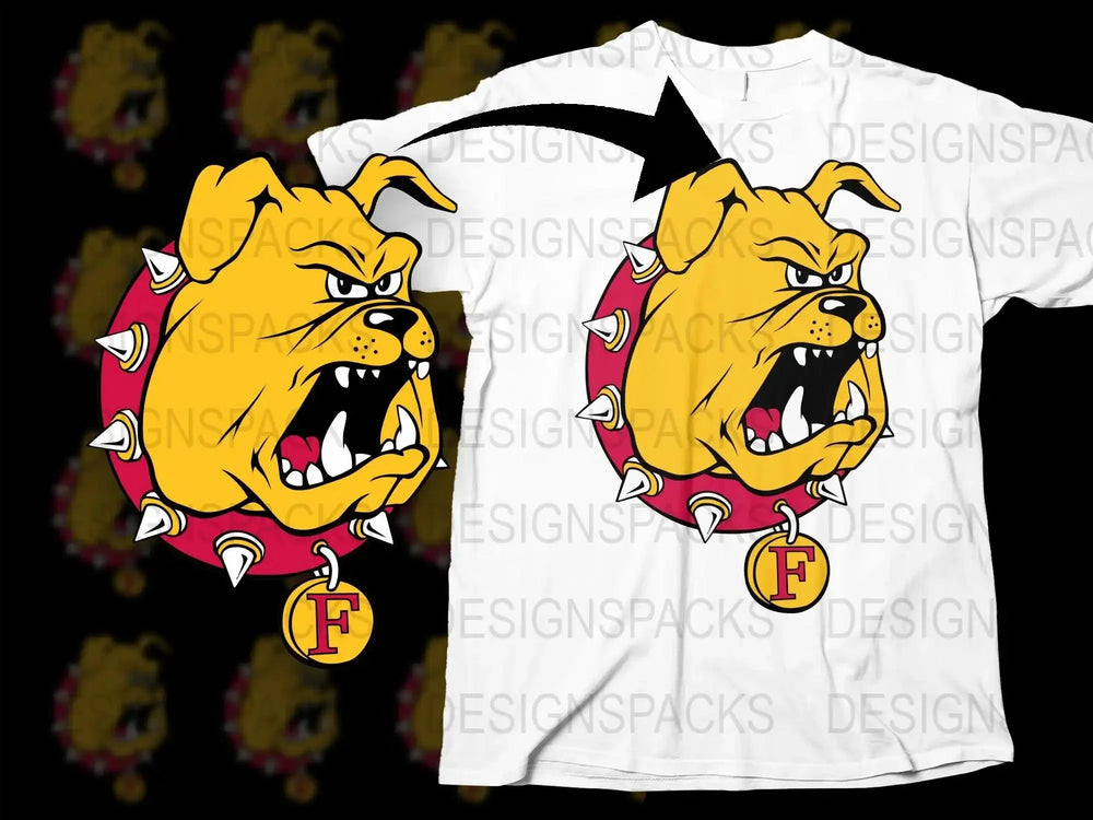 Ferris State Bulldogs College Football Png Digital Download