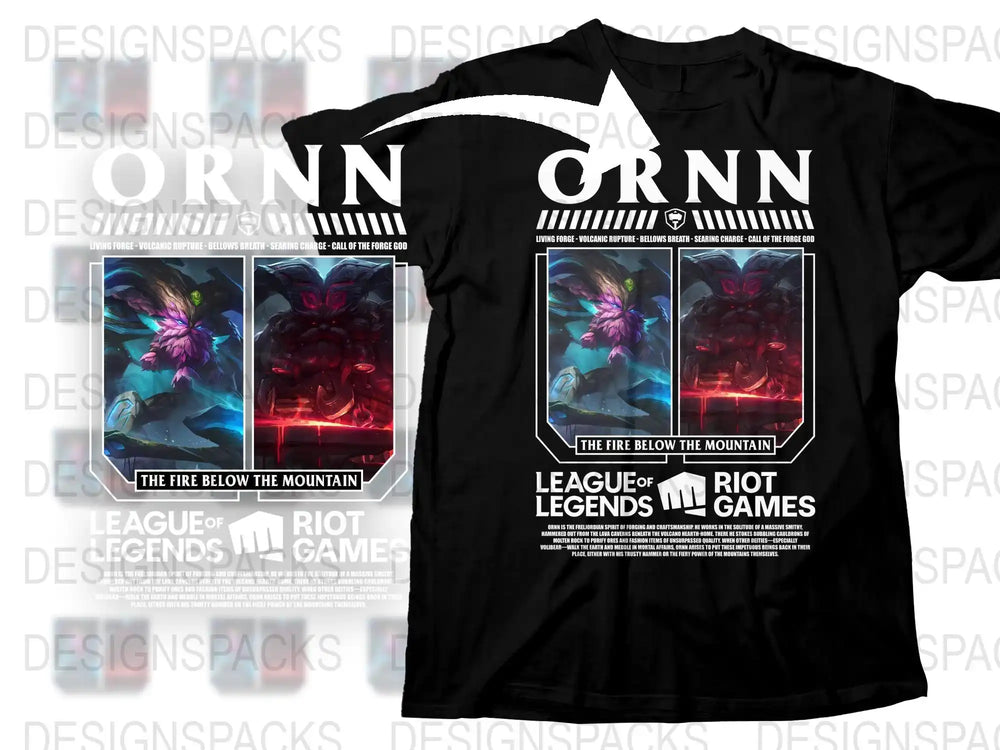 League of Legends Themed T-Shirt, Riot Games Illustration, Fantasy Art Tee