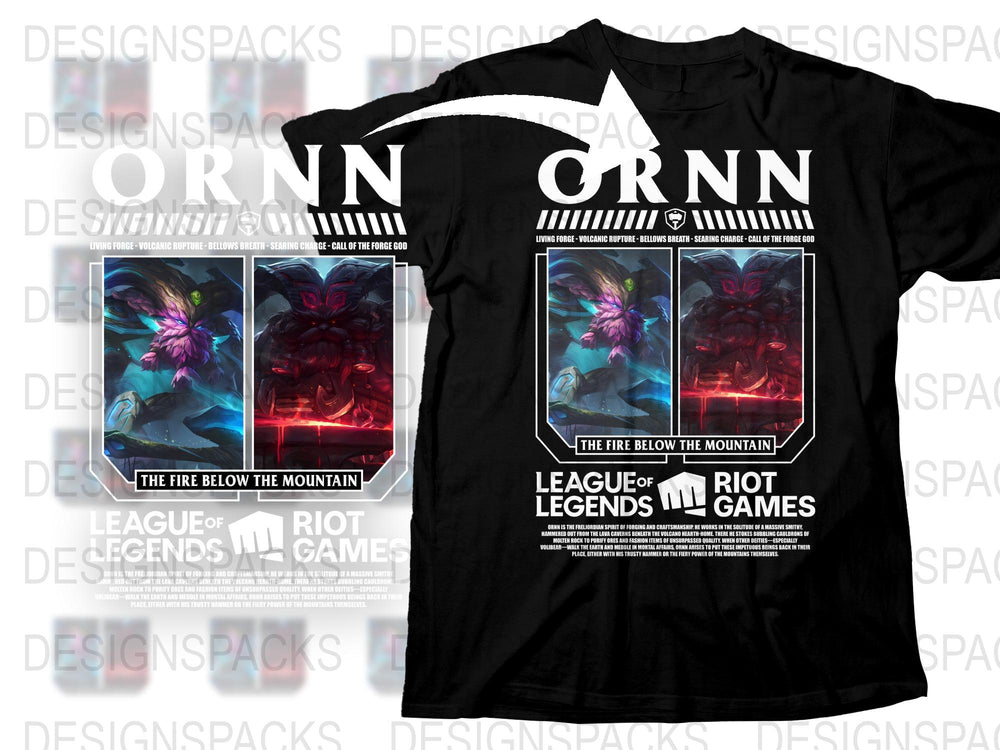 League of Legends Themed T-Shirt, Riot Games Illustration, Fantasy Art Tee