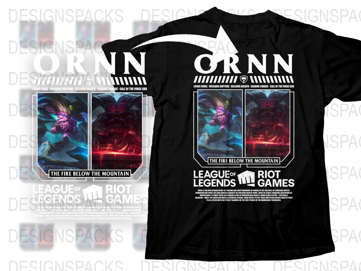 League of Legends Themed T-Shirt, Riot Games Illustration, Fantasy Art Tee