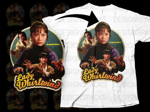 Vintage Angela Mao T-Shirt, Lady Whirlwind Movie Tee, Retro Martial Arts Film Shirt, Collectible Cinema Apparel