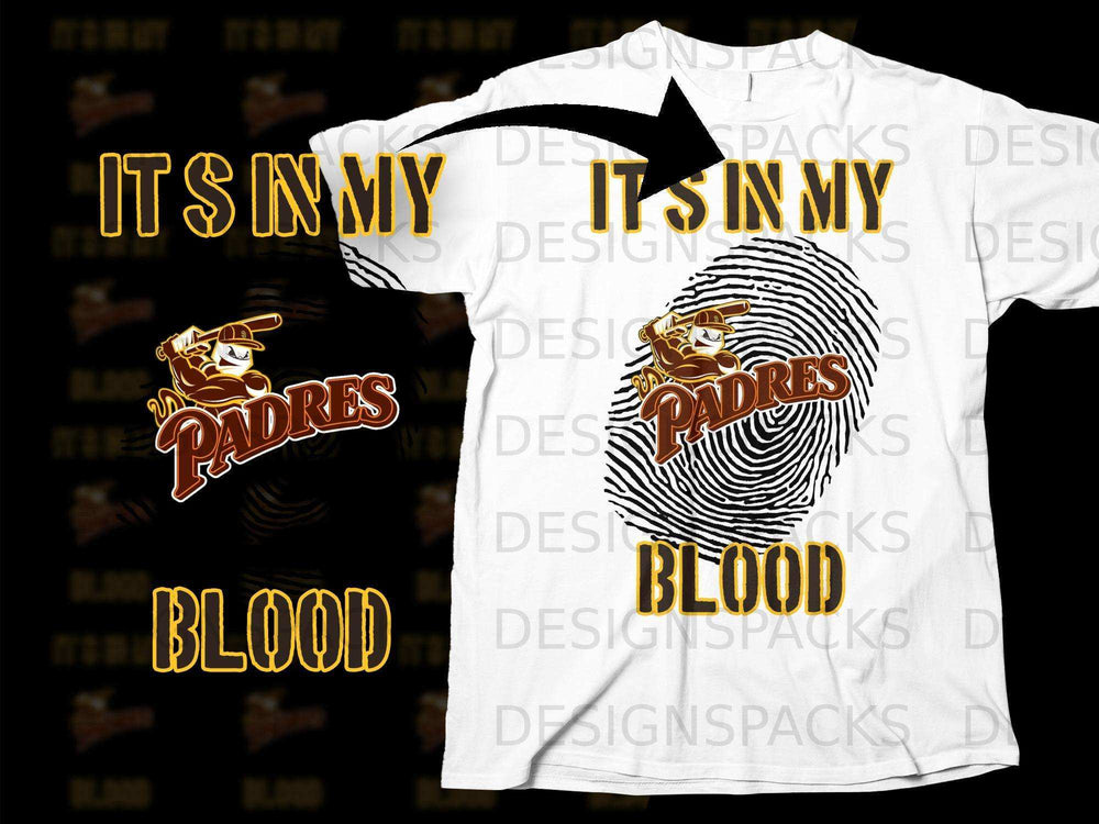 It's In My Blood Padres Graphic T-Shirt