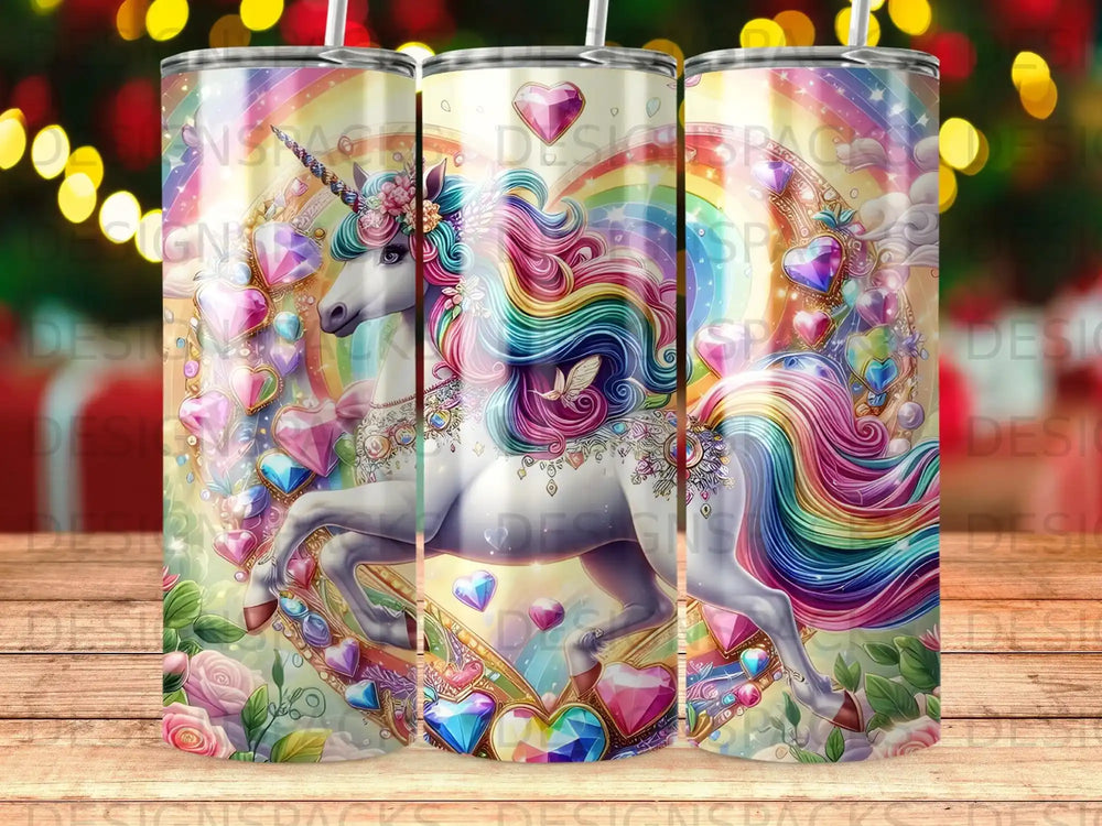 Magical Unicorn Rainbow Hearts Fantasy Vibrant product