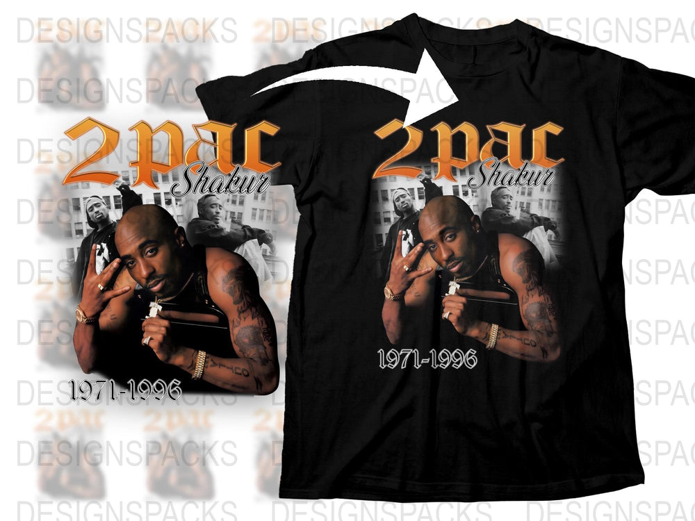 2Pac Shakur Graphic T-Shirt, Vintage Hip Hop Tee, 90s Rap Icon Black Shirt, Unisex Fashion Top, Music Memorabilia
