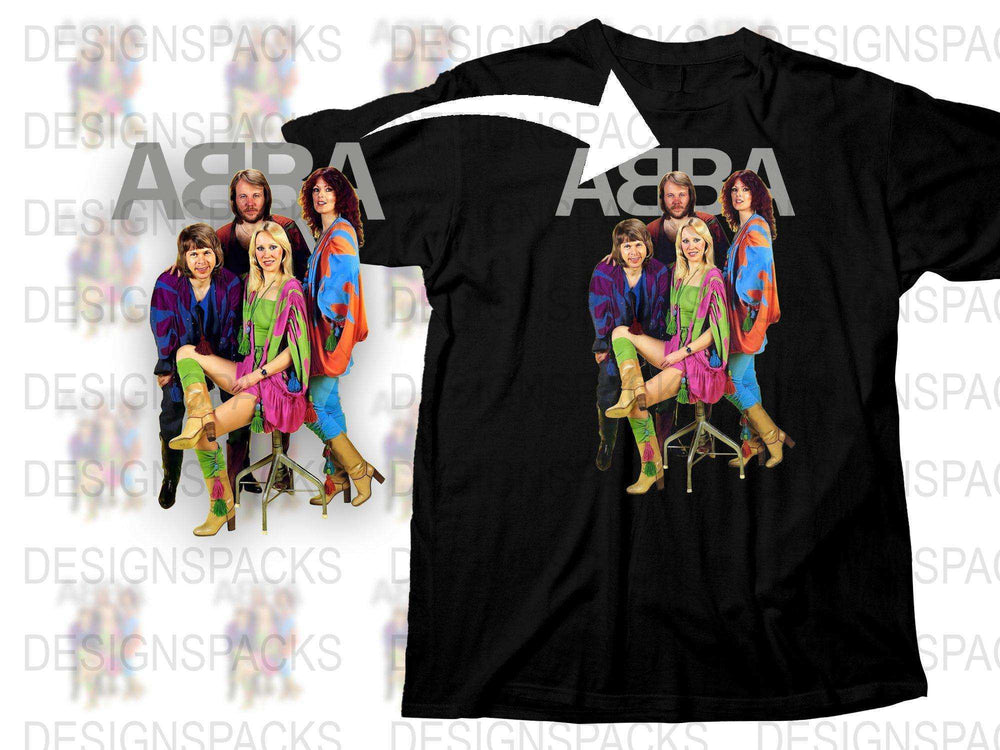 Vintage ABBA Band Graphic T-Shirt, Retro 70s Music Group Tee, Classic Pop Icons Apparel, Unisex Fashion