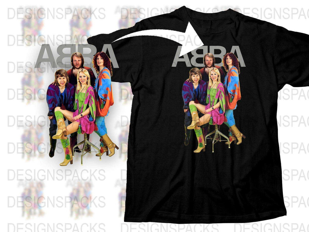 Vintage ABBA Band Graphic T-Shirt, Retro 70s Music Group Tee, Classic Pop Icons Apparel, Unisex Fashion