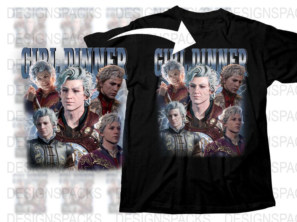 Geralt of Rivia Graphic T-Shirt, Witcher Inspired, Fantasy Video Game, Men's Fashion Tee, Unique Gift Idea