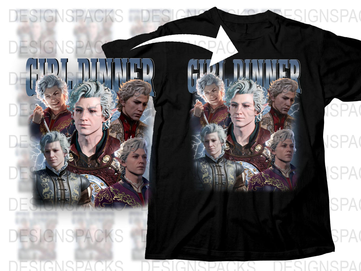 Geralt of Rivia Graphic T-Shirt, Witcher Inspired, Fantasy Video Game, Men's Fashion Tee, Unique Gift Idea