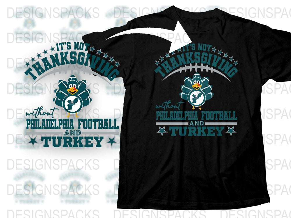 Philadelphia Thanksgiving Football T-Shirt, Turkey Day Tee, Sports Fan Apparel, Holiday Casual Wear, Gift Idea