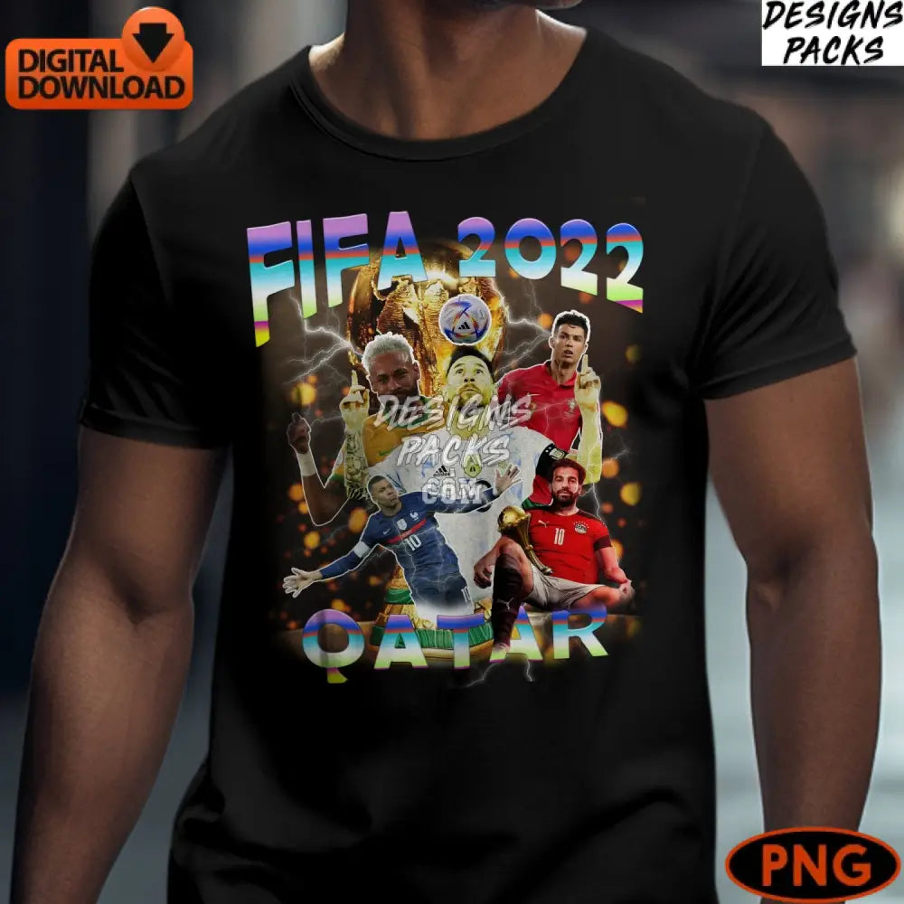Fifa 2022 Qatar Soccer Stars Digital Instant Download Png