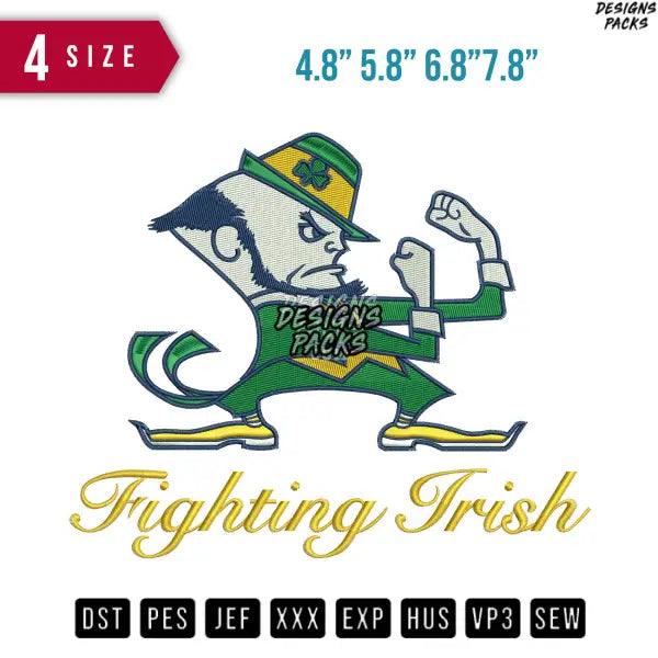 Fighting Irish Embroidery Design