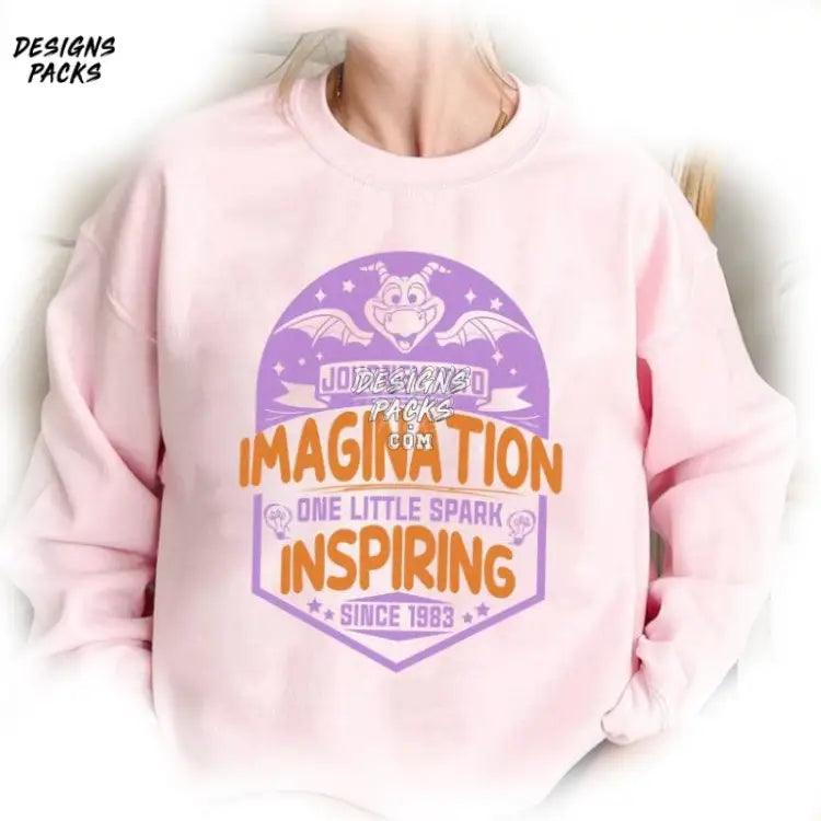 Figment One Little Spark Of Inspiration Cartoon Cute Imagination Png Design