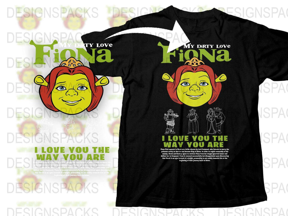 Fiona I Love You The Way You Are Png Digital Download